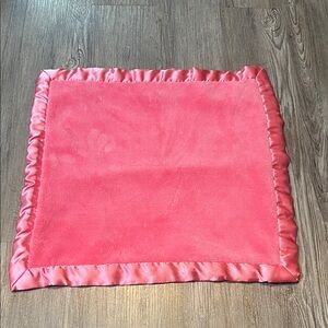 Elegant Baby Pink Satin Security Blanket